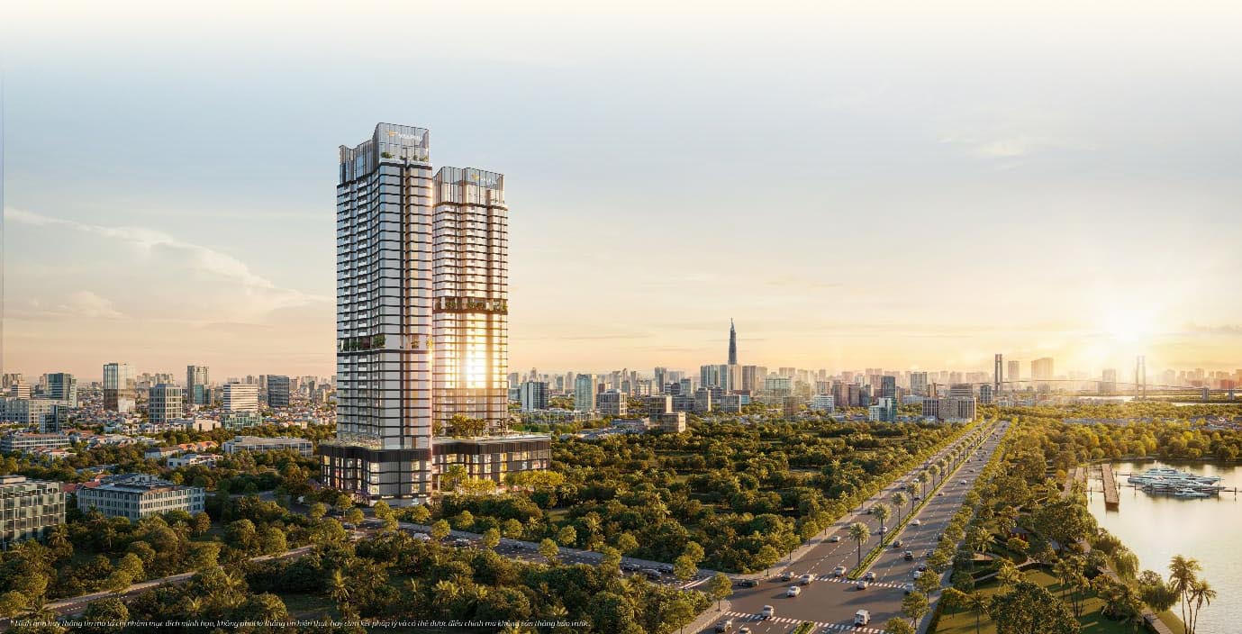 Phối cảnh Vlasta Premier nhìn về trung tâm TP.HCM